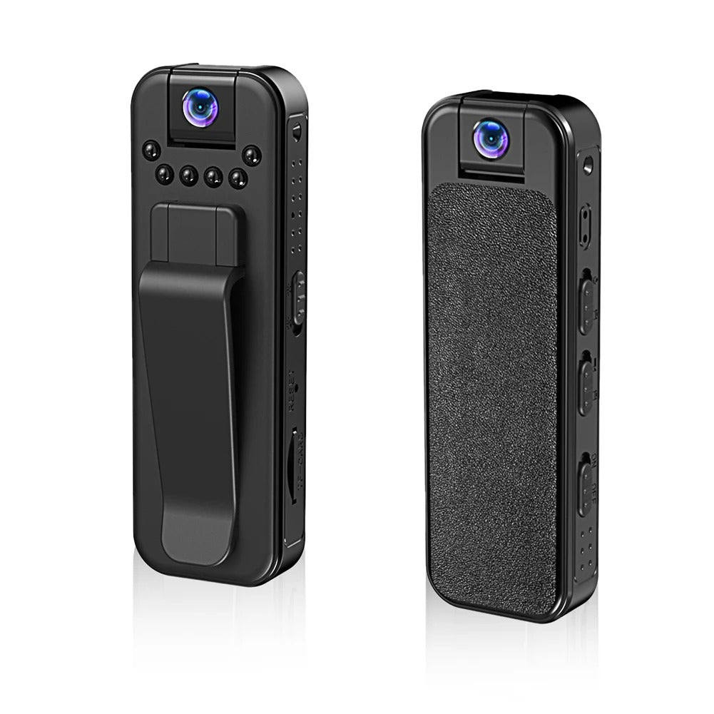 HKFUG Mini Cámara Corporal HD 1080P con Lente Giratoria de 180°