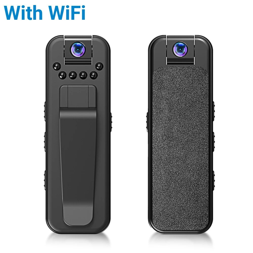 HKFUG Mini Cámara Corporal HD 1080P con Lente Giratoria de 180°